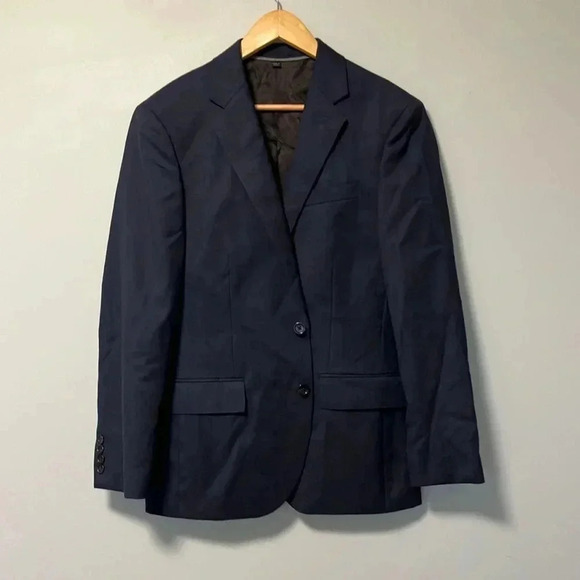J. Crew ludlow wool tollegno 1900  navy sport coat blazer jacket 38S slim - Picture 1 of 7